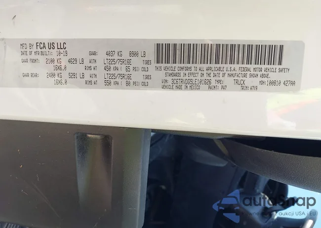 3C6TRVDG5LE101626: 40601878