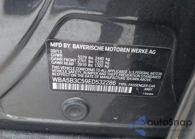 WBA5B3C59ED532286: 40603816