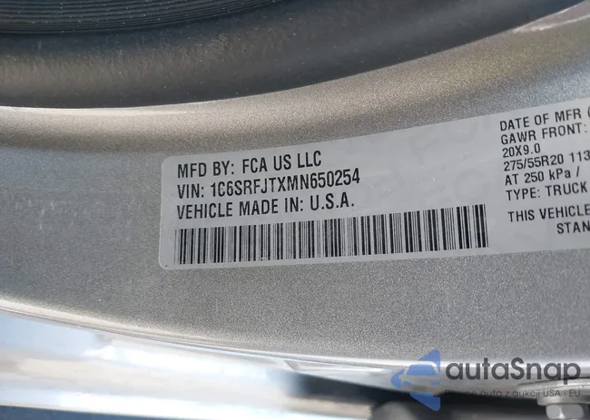 1C6SRFJTXMN650254: 40607485