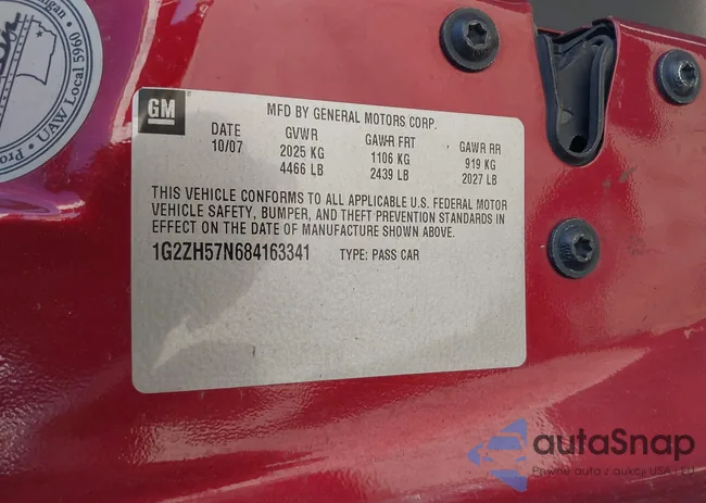 1G2ZH57N684163341: 40608795