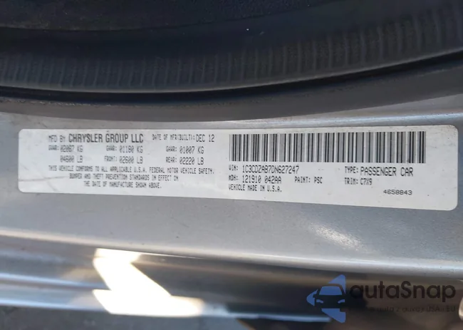 1C3CDZAB7DN627247: 40611932