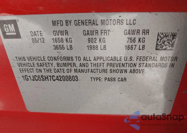 1G1JC6SH7C4200803: 40611042