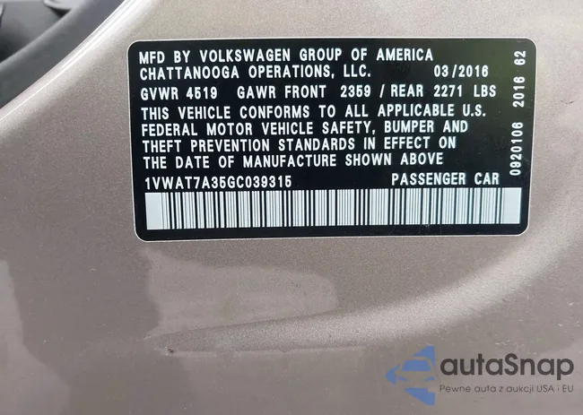 1VWAT7A35GC039315: 40613146