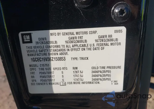 1GCEC19V36Z150853: 40614516