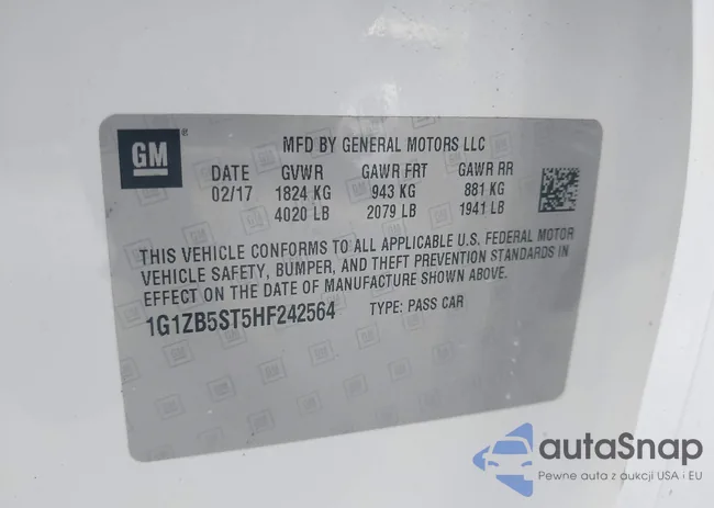 1G1ZB5ST5HF242564: 40616428