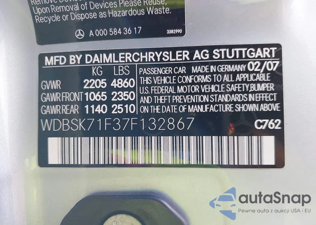 WDBSK71F37F132867: 40616559