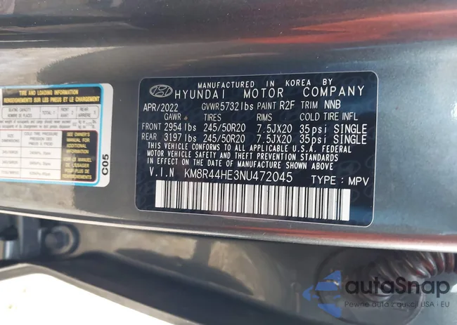 KM8R44HE3NU472045: 40617564