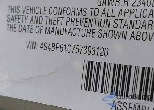 4S4BP61C757393120: 40620751