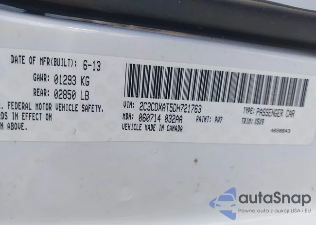 2C3CDXAT5DH721763: 40621667