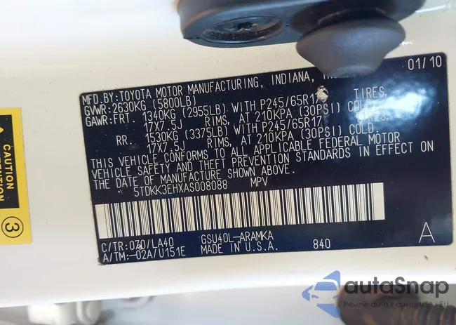 5TDKK3EHXAS008088: 40623860