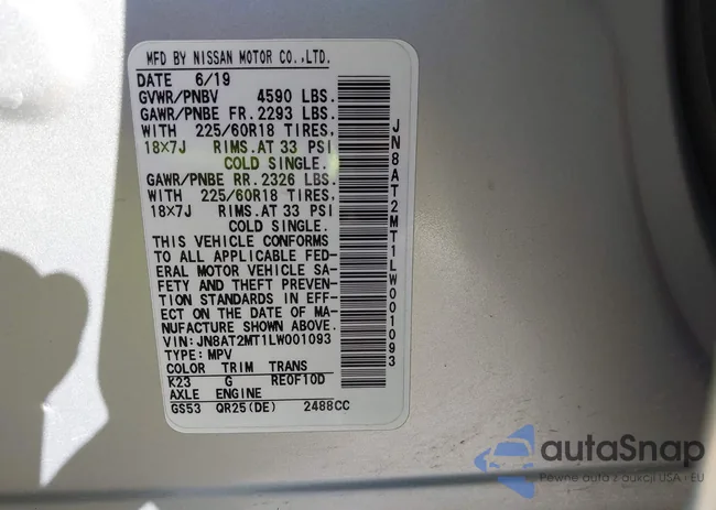 JN8AT2MT1LW001093: 40628687