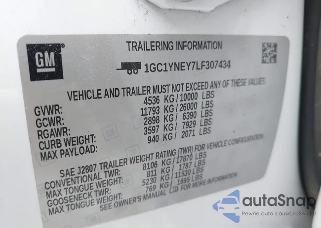 1GC1YNEY7LF307434: 40630454