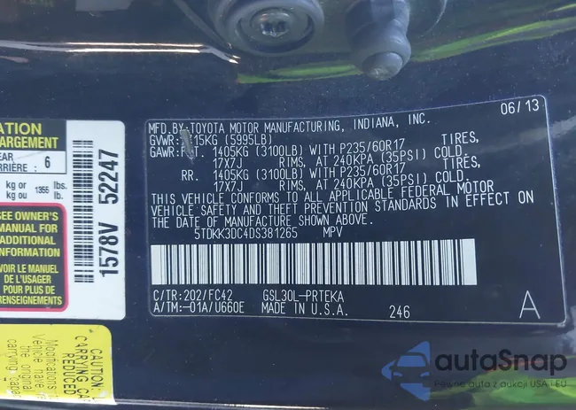 5TDKK3DC4DS381265: 40631714