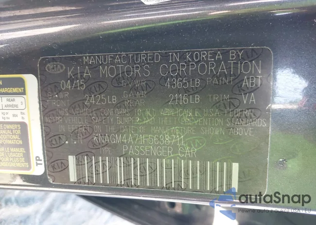 KNAGM4A71F5638711: 40631720