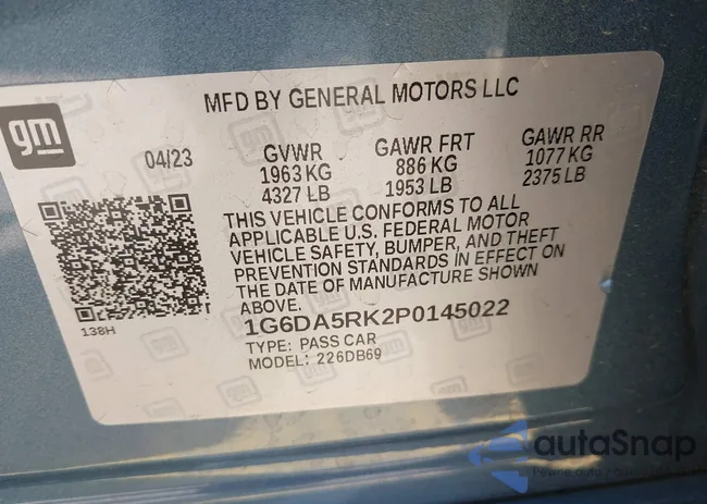 1G6DA5RK2P0145022: 40632844