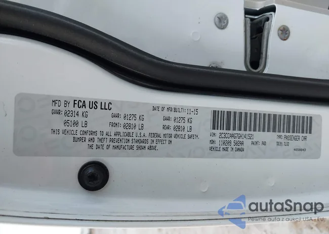 2C3CCAAG7GH141521: 40633975