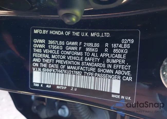 SHHFK7H47KU217682: 40636450