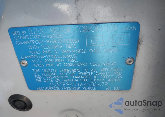 JS3TE941164100679: 40640604