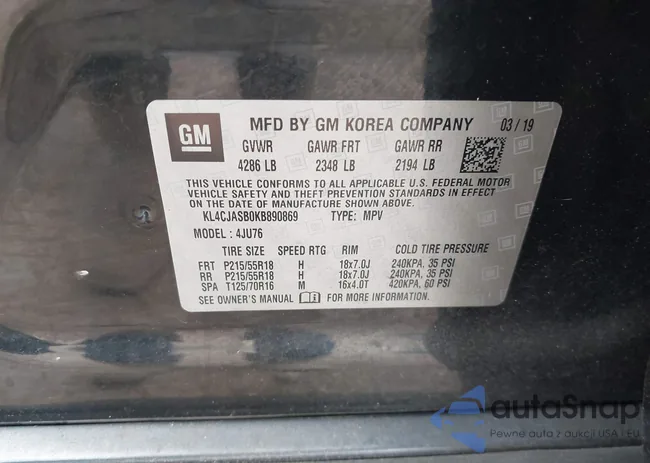 KL4CJASB0KB890869: 40639920