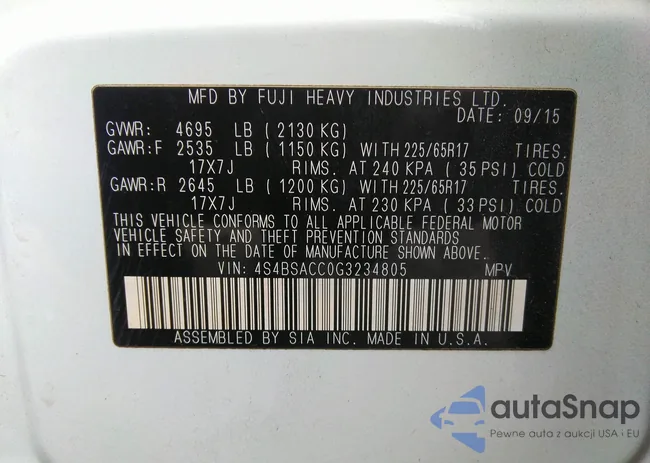 4S4BSACC0G3234805: 40640076