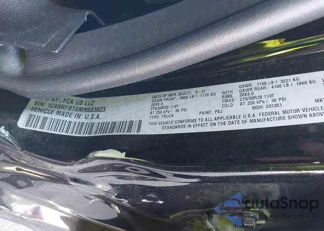 1C6SRFBT6MN683623: 40643048