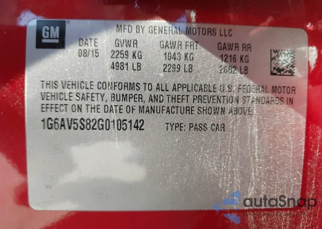 1G6AV5S82G0105142: 40647802