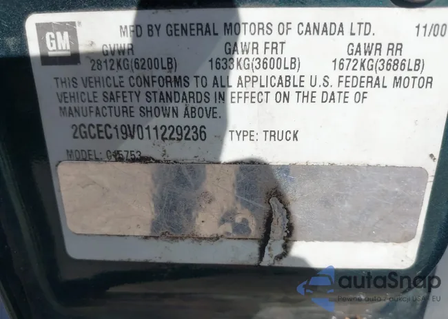 2GCEC19V011229236: 40649758