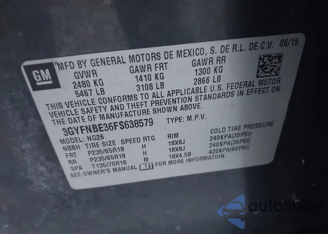 3GYFNBE36FS638579: 40651876