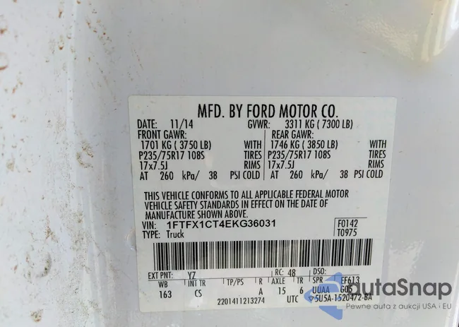 1FTFX1CT4EKG36031: 40653361