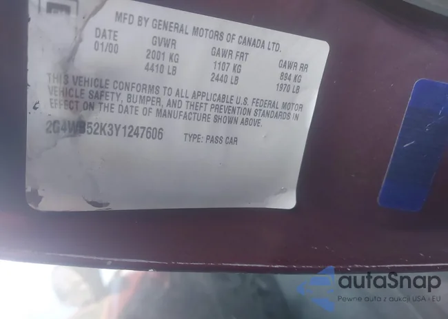 2G4WB52K3Y1247606: 40653399