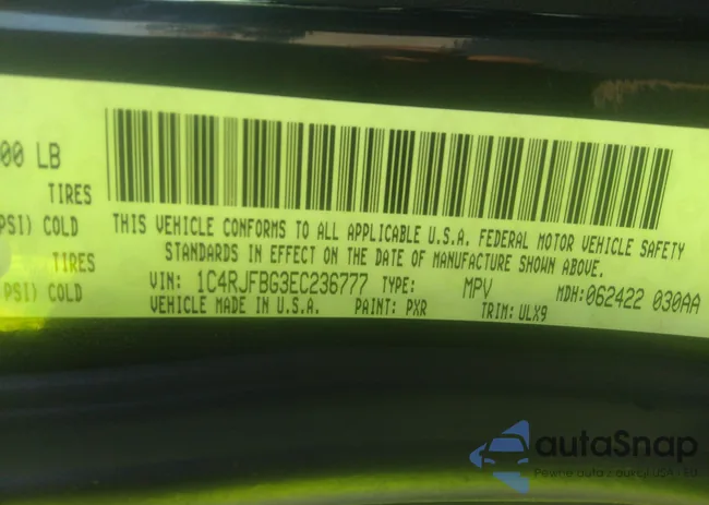 1C4RJFBG3EC236777: 40654070