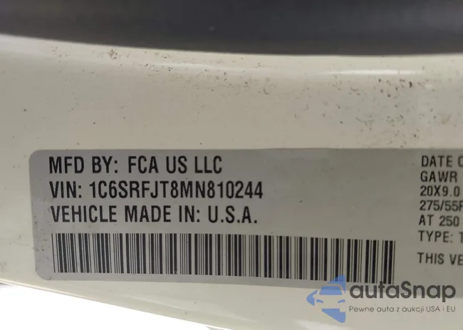 1C6SRFJT8MN810244: 40657678