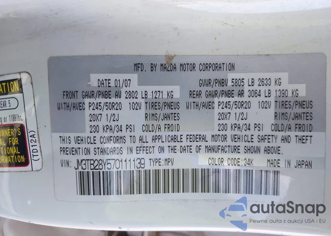 JM3TB28Y570111139: 40660498