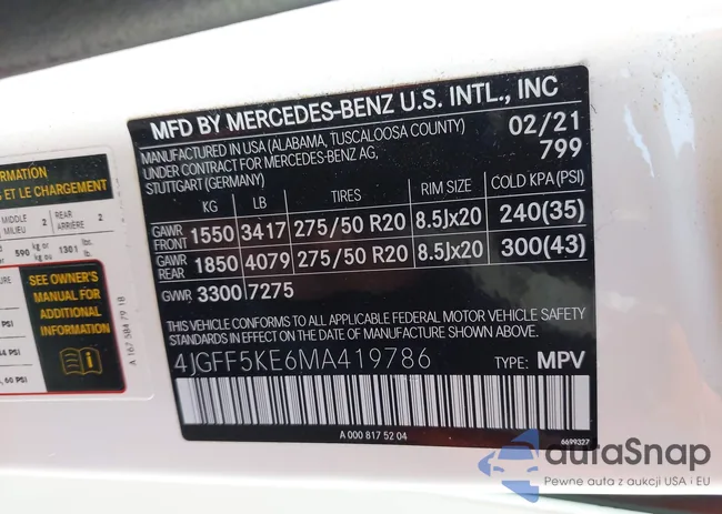 4JGFF5KE6MA419786: 40661133