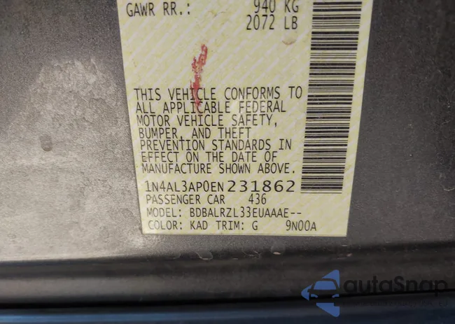1N4AL3AP0EN231862: 40661623