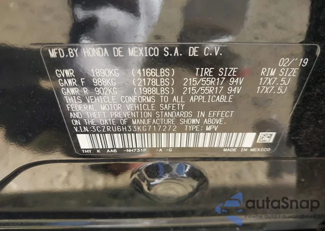 3CZRU6H33KG717272: 40660772