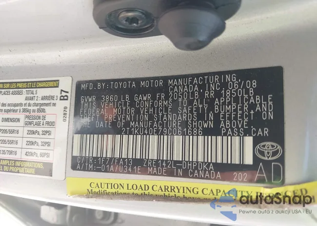 2T1KU40E79C061686: 40664044