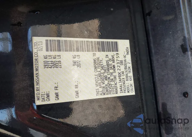 1N4AL3AP8DC223759: 40665737