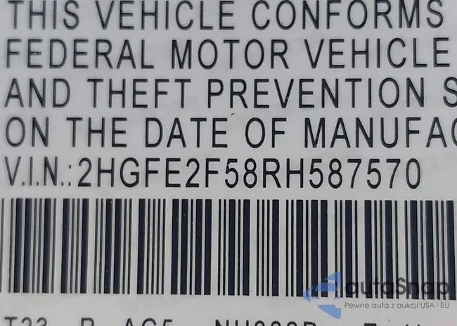 2HGFE2F58RH587570: 40666979