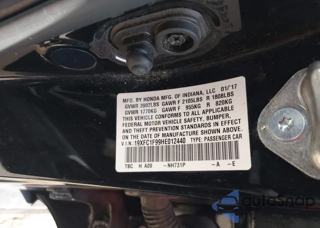 19XFC1F99HE012440: 40667013