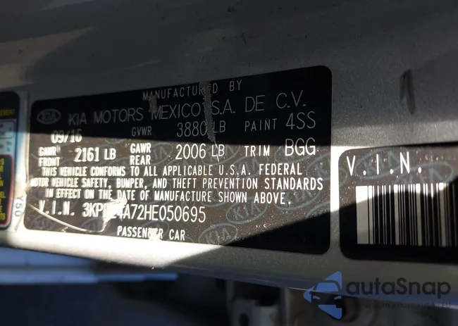 3KPFL4A72HE050695: 40667020