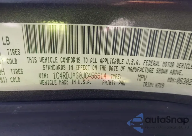 1C4RDJAG0JC456514: 40669237