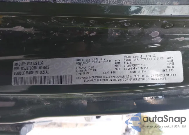 1C6JJTEG5ML619682: 40671057