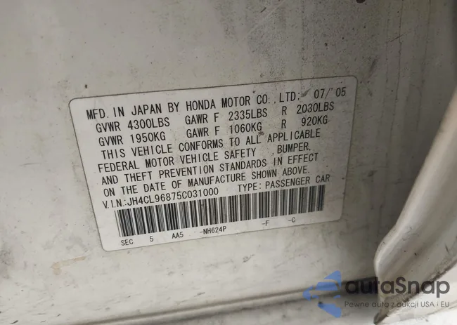 JH4CL96875C031000: 40673571