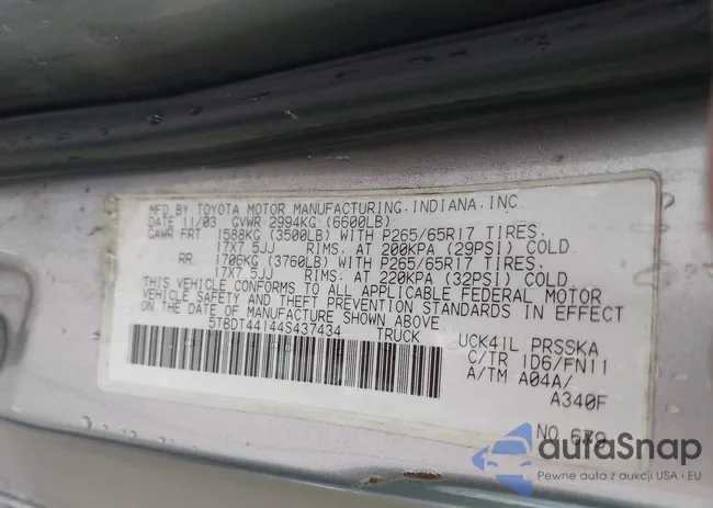 5TBDT44144S437434: 40674503