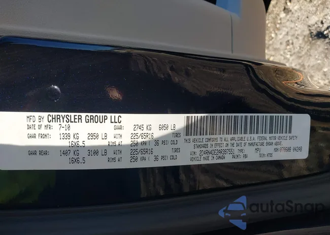 2D4RN4DE2AR397551: 40673985