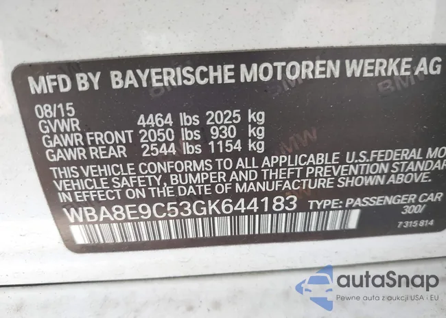 WBA8E9C53GK644183: 40675890