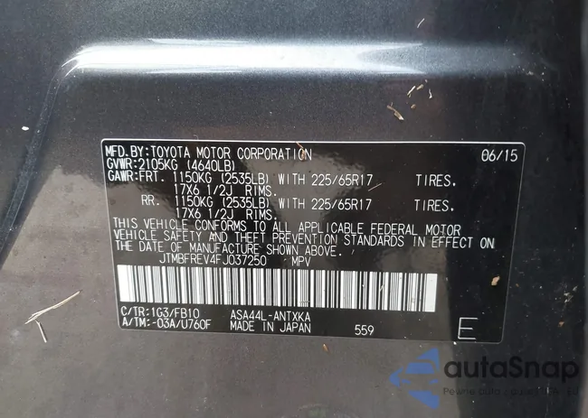 JTMBFREV4FJ037250: 40678762