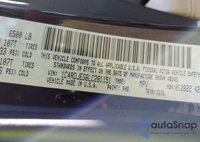 1C4RDJEG6LC281151: 40683061