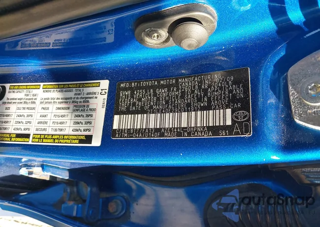 2T1LE40E29C011912: 40686176